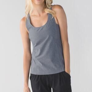 Lululemon Sweaty Or Not Tank Top Gray